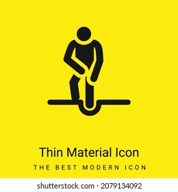 Accident minimal bright yellow material icon