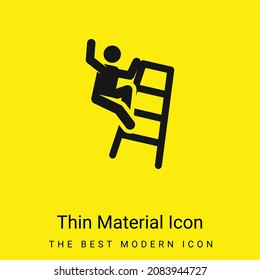 Accident minimal bright yellow material icon