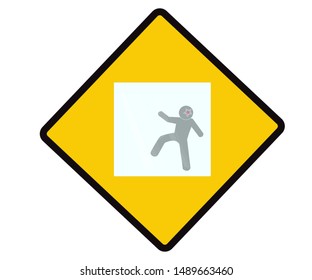 Accident Prevention Signs, Caution beware glass door board. beware and becareful Sign, warning symbol, road sign and traffic symbol design concept,