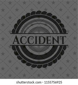 Accident realistic dark emblem