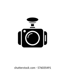 accident recorder camera vector icon