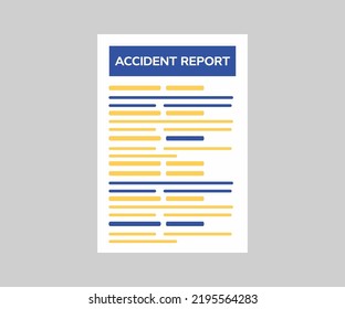 Accident Report, Process after car accident and traffic concept logo design. Insurance policy, Process after car accident and traffic concept vector design and illustration.
