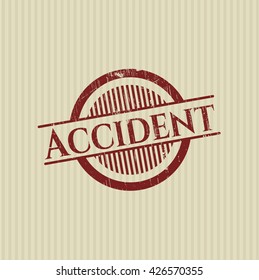 Accident rubber grunge texture stamp