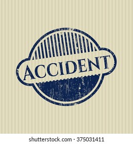 Accident rubber stamp with grunge texture