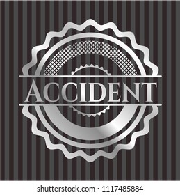 Accident silver shiny emblem