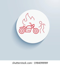 
Accident, theft, fire etc icon