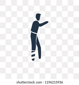 Accident vector icon isolated on transparent background, Accident transparency concept can be used web and mobile
