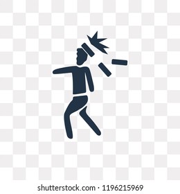 Accident vector icon isolated on transparent background, Accident transparency concept can be used web and mobile