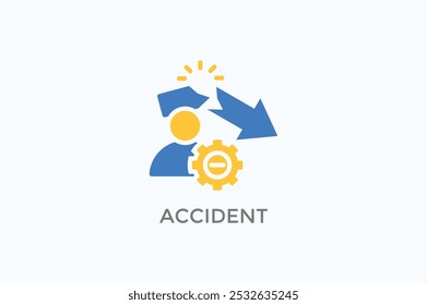 Accident Vector Icon Or Logo Illustration