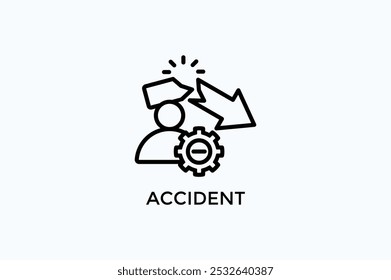 Icono De Vector De Accidente O Ilustración De Logo