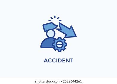 Icono De Vector De Accidente O Ilustración De Logo