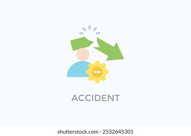 Accident Vector Icon Or Logo Illustration