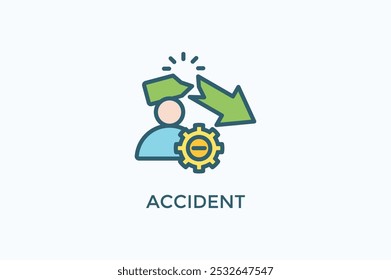 Accident Vector Icon Or Logo Illustration