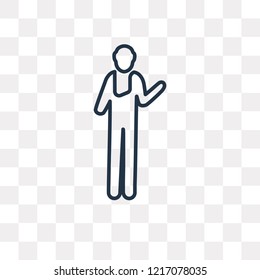 Accident vector outline icon isolated on transparent background, high quality linear Accident transparency concept can be used web and mobile