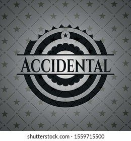 Accidental black emblem. Vintage. Vector Illustration. Detailed.