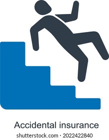 Accidental Insurance Plan Icon Concept