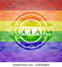 Acclaim lgbt colors emblem 