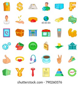 Accommodation icons set. Cartoon style of 36 accommodation vector icons for web isolated on white background
