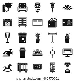 Accommodation icons set. Simple set of 25 accommodation vector icons for web isolated on white background