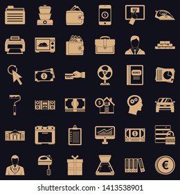 Accommodation icons set. Simple style of 36 accommodation vector icons for web for any design