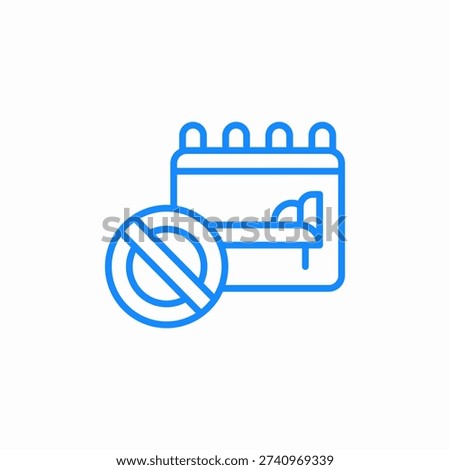 accommodation unavailable icon sign vector