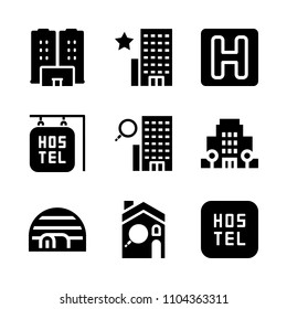 Accommodation vector icon set. season, protection, eating and blue icons vector illustration.