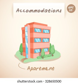 Accommodations : Apartment : Vector Illustration