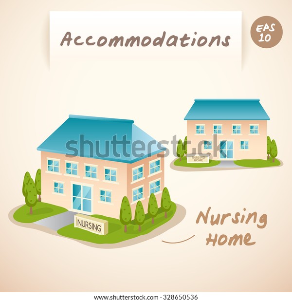 Download Accommodations Nursing Home Vector Illustration Stock ...