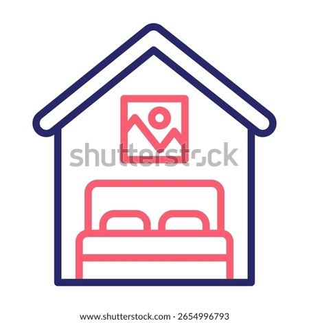 Accomodation Icon Color Vector Illustration