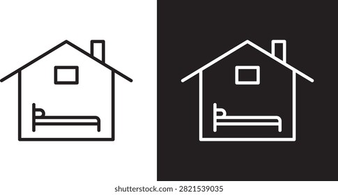 Accomodation icon editable graphic illustration..