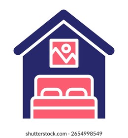Accomodation Icon Fill Vector Illustration