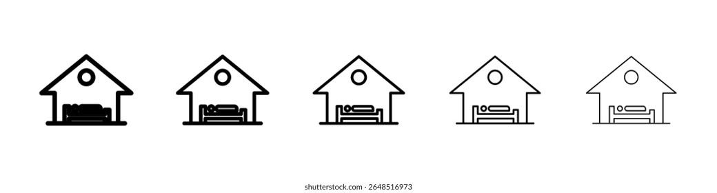 Icono de alojamiento lleno de concepto de signo plano para el Diseño web.