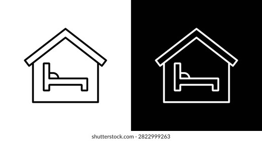 Accomodation icon simple elements series.