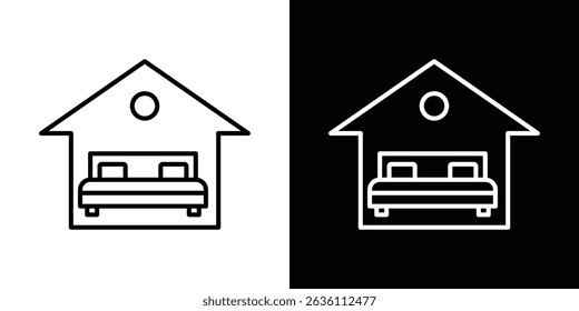 Accomodation icon symbol concept for graphic design, Website, UI. EPS