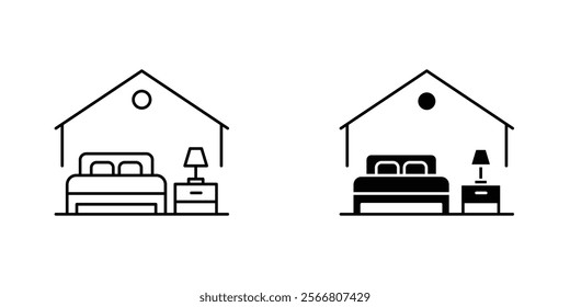 Accomodation icons pack for apps and web UI designs