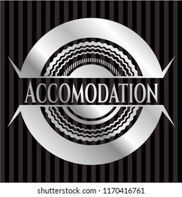 Accomodation silver shiny badge