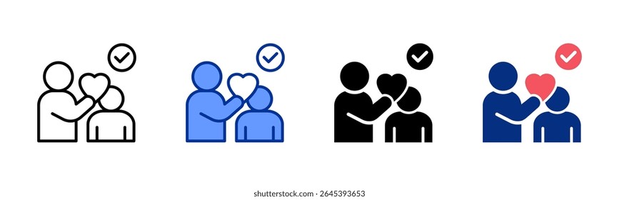 Accompany Customers icon sheet multiple style collection