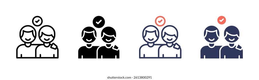 Accompany Icon Element For Design And Vector
