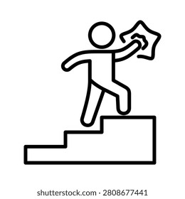 Accomplish Icon Element for Design