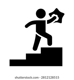 Accomplish Icon Element for Design