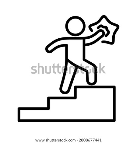 Accomplish Icon Element for Design
