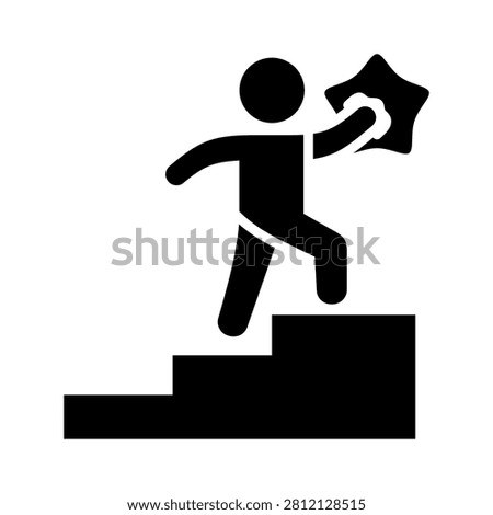 Accomplish Icon Element for Design