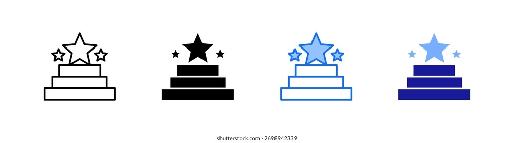 Lograr múltiples estilos de Vector de conjunto de iconos
