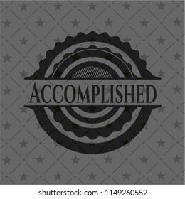 Accomplished black emblem