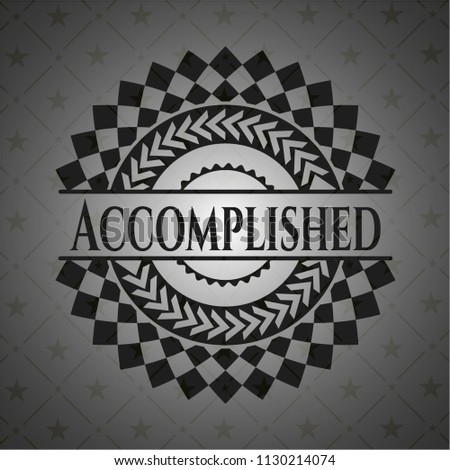 Accomplished black emblem