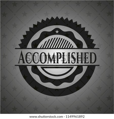 Accomplished realistic dark emblem
