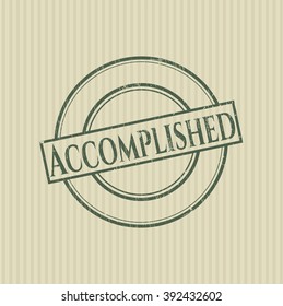 Accomplished rubber seal