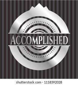 Accomplished silver emblem