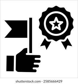 Accomplishment Icon Element For Design