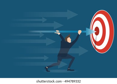 ACCOMPLISHMENT , Reaching Business concept vector illustration
